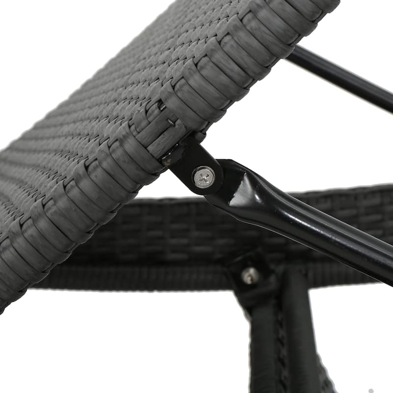 Salem Outdoor Wicker Lounge with Water Resistant Cushion (Set of 2) by Christopher Knight Home