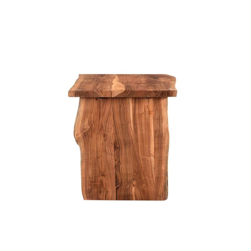 Sienna 2-piece Live Edge Solid Wood Living Room Table Set
