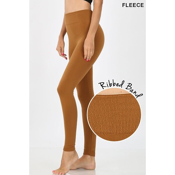 brown fleece leggings