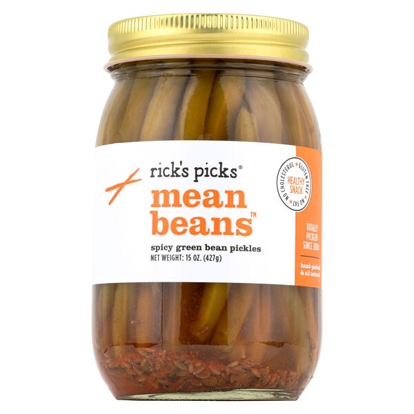 Rick's Picks Mean Bean Pickles - Case of 6 - 15 oz.