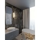 preview thumbnail 5 of 9, AFX Axel Wall Sconce Satin Brass