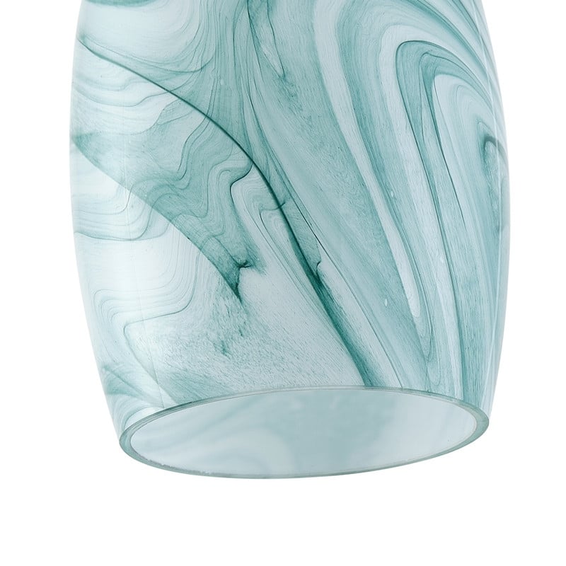 Black Metal and Glass Pendant Light for Kitchen Island Dining Room