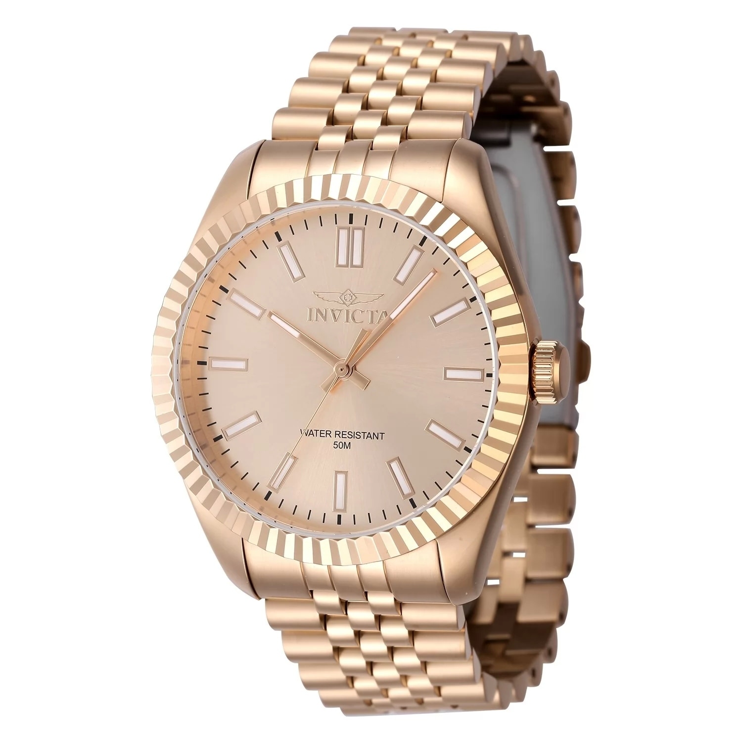 Invicta Men's 47493 Specialty Quartz 3 Hand Rose Gold Dial Watch