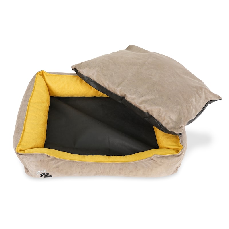 Pets Washable Dog Bed for Small / Medium / Large Dogs - Durable Waterproof Sofa Dog Bed with Sides