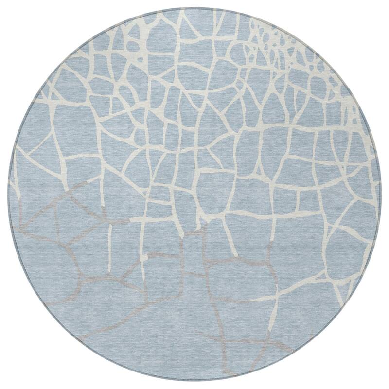 HomeRoots Abstract Transitional Rectangle Outdoor Rug
