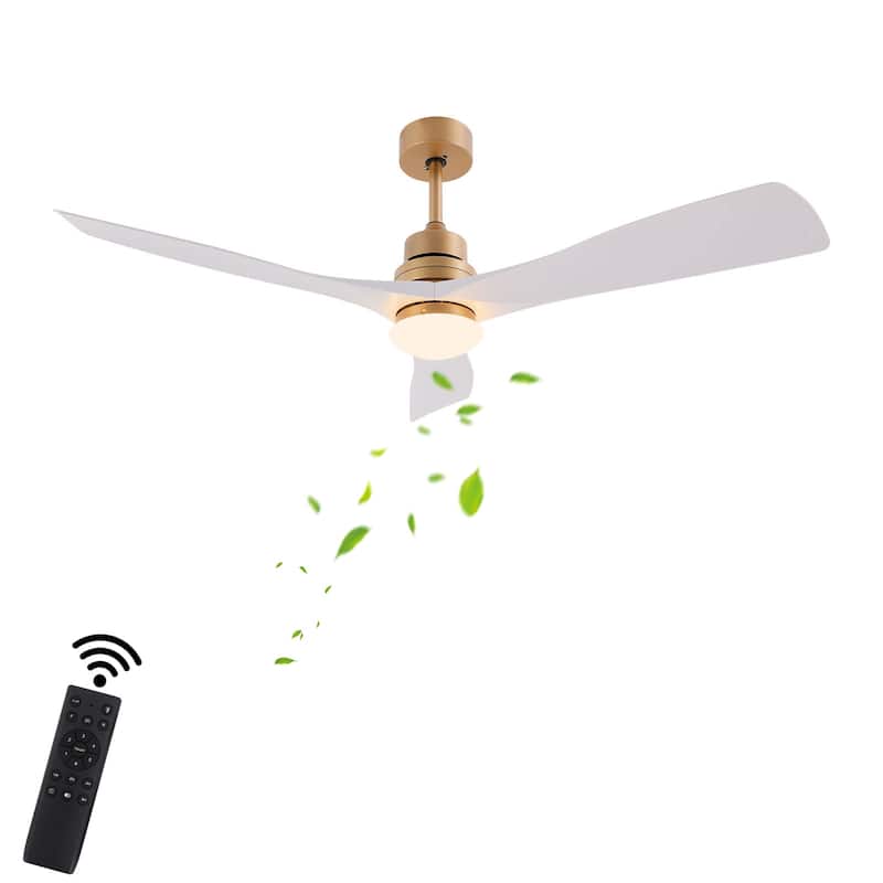 47In Modern 3-Blade 6-Speed Propeller Ceiling Fan Light with Remote