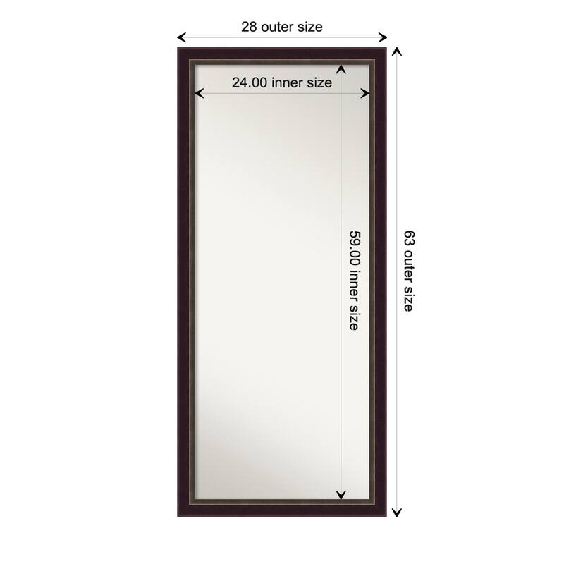 Oversized Wall Mirror Choose Your Custom Size - Signore Bronze Frame
