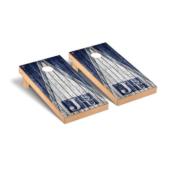slide 2 of 5, Jackson State JSU Tigers Weathered Cornhole Board Set