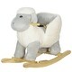 preview thumbnail 10 of 8, Baby Rocking Horse Sheep, Plush Lamb Rocker, Rocking Animal with Seat Belt, Sounds & Pedals for Kids 1-3 Years, Gray