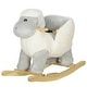 preview thumbnail 10 of 8, Toddler Rocking Sheep Horse with Safety Belt, Sound Effects & Plush Comfort for Ages 1-3, Easy Assembly