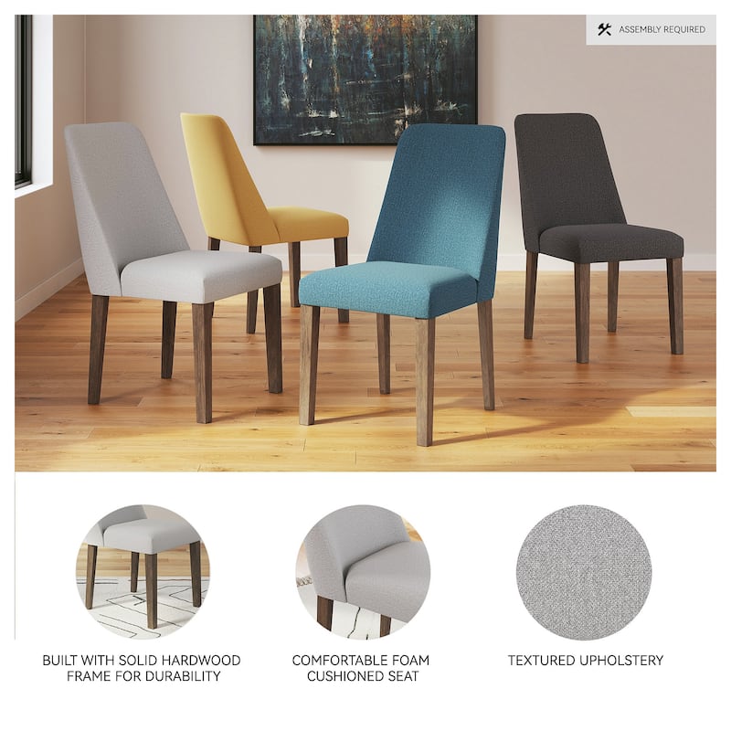 Signature Design by Ashley Lyncott Gray/Brown Dining Upholstered Side Chair (Set of 2) - 18"W x 24"D x 36"H