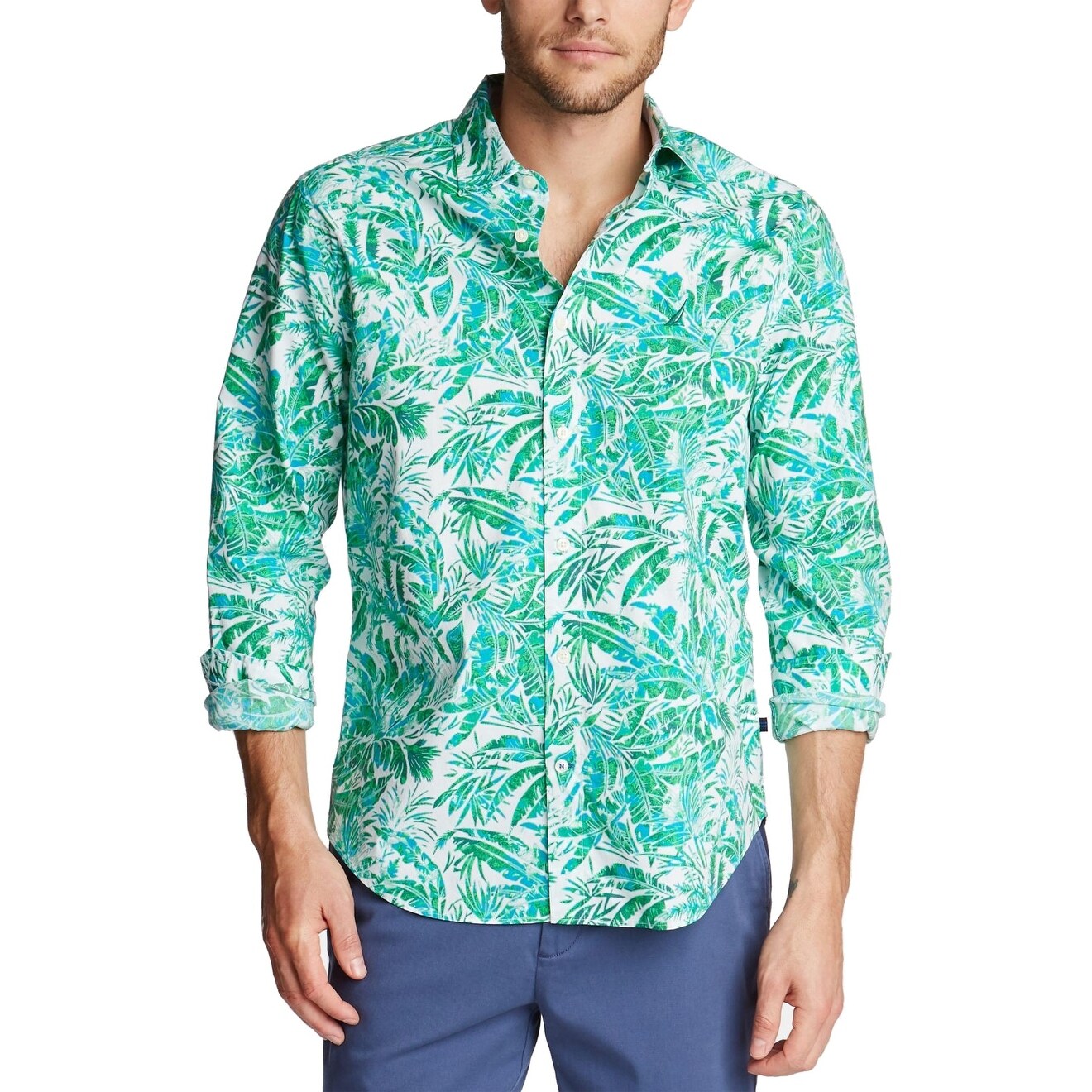 nautica classic fit stretch shirt