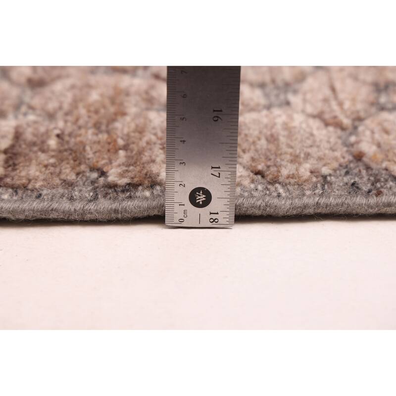 ECARPETGALLERY Hand-knotted Tangier Tan Wool Rug - 8'3 x 10'1