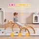 preview thumbnail 11 of 26, Pikler Triangle Set, Toddler Climbing Toys Indoor Playground, Ramp, and Arch, Montessori Climbing Set with Triangle