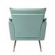 preview thumbnail 75 of 89, HULALA HOME 1ida Modern Velvet Tufted Accent Armchair with Gold Metal Legs