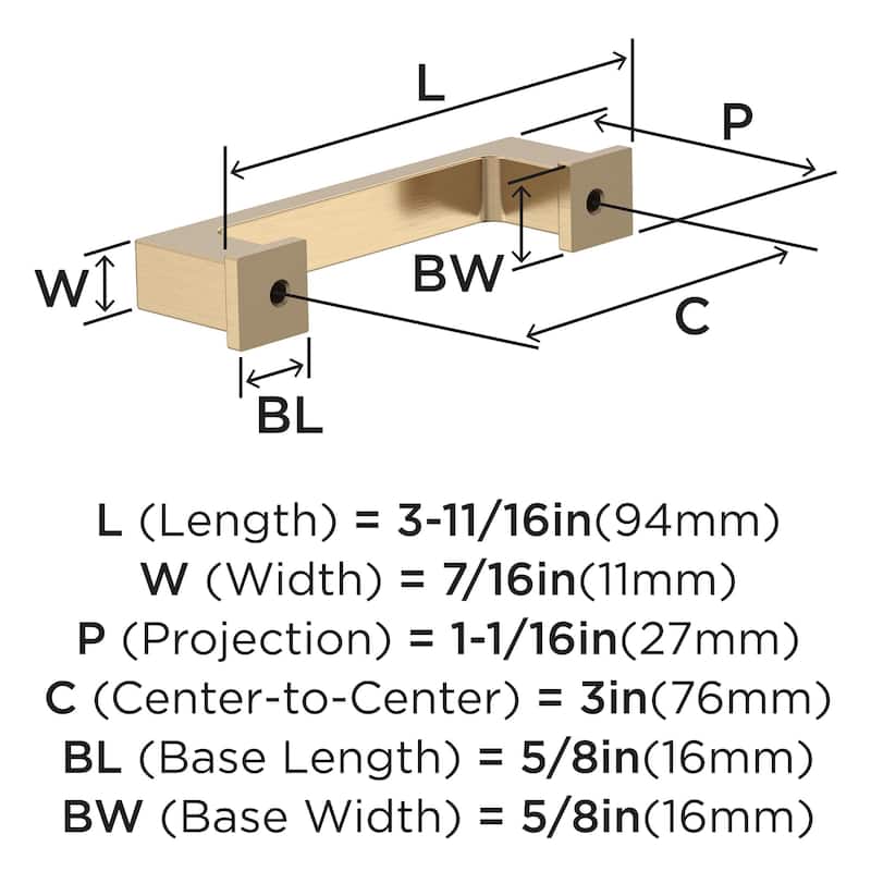Amerock Bridgeport Cabinet, Drawer, or Furniture Pull