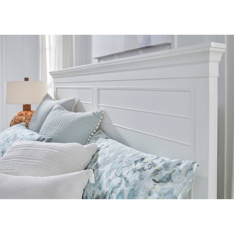 Magnussen Home Charleston White Dove Panel Bed