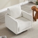 preview thumbnail 32 of 67, Spruce & Spring Rebecca Swivel Accent Chair Armchair with Back Cushion