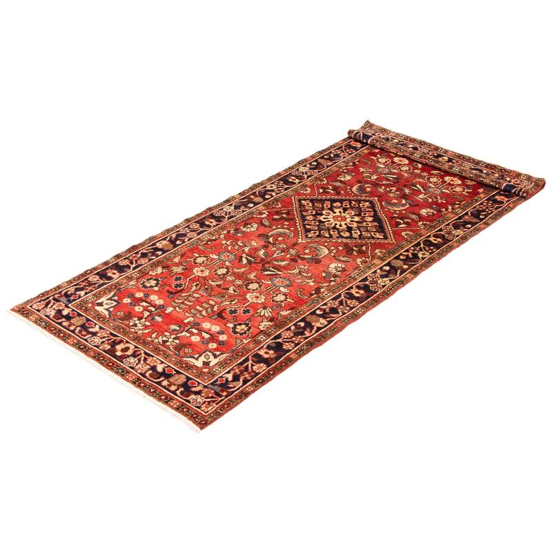 ECARPETGALLERY Hand-knotted Anadol Red Wool Rug - 3'10 x 9'10