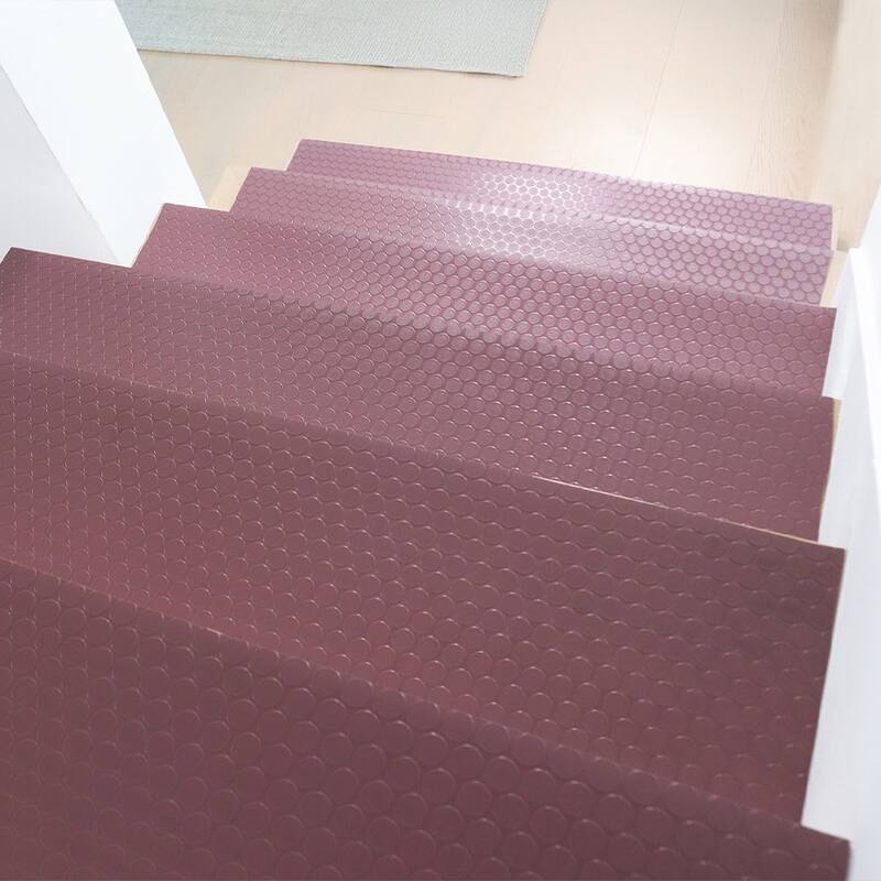 Rubber-Cal "Coin-Grip" Vinyl Step Mats (6 pack) - 2mm