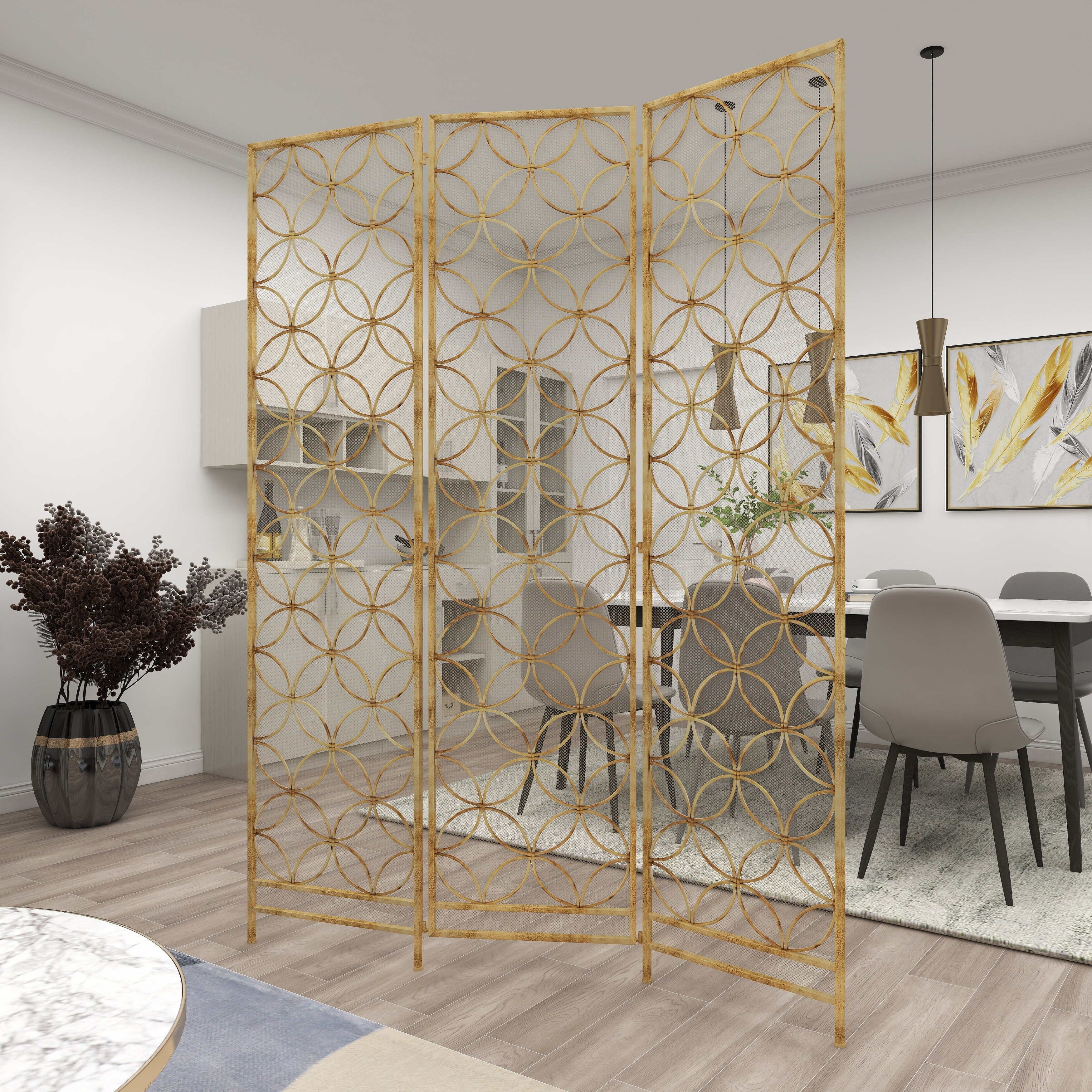 https://ak1.ostkcdn.com/images/products/is/images/direct/fc90ceed09a57358211391d179c7a57b30744614/Brass-Iron-Modern-Room-Divider-Screen-79-x-57-x-1.jpg