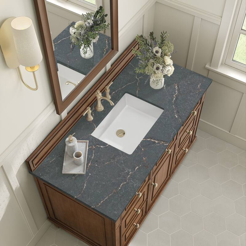 James Martin Vanities 424-V48-3PBL Lorelai 48" Single Basin Wood