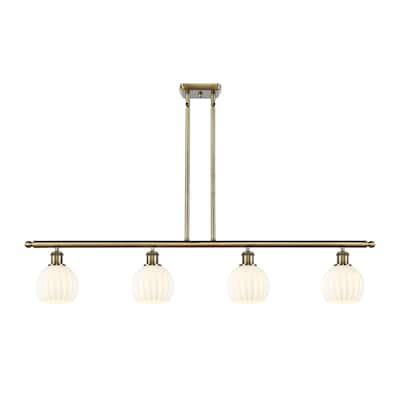 Innovations Lighting 516-4I-9-48-White Venetian-Indoor Pendant White