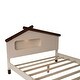 preview thumbnail 35 of 53, Platform Bed with House-shaped Headboard and Motion Activated Night