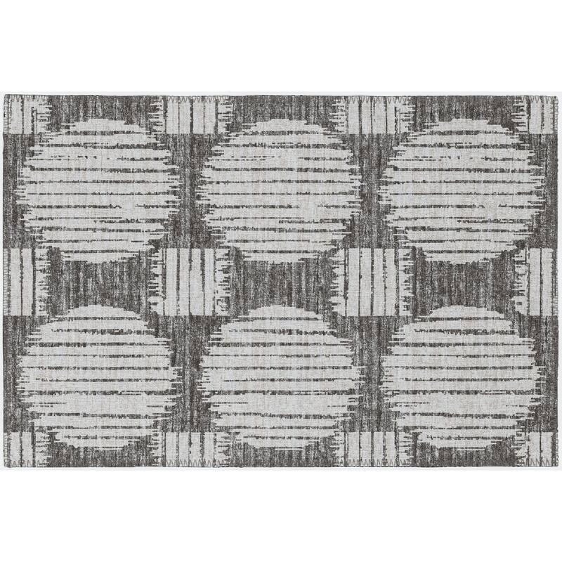 Indoor/ Outdoor Yuma Circles Washable Rug