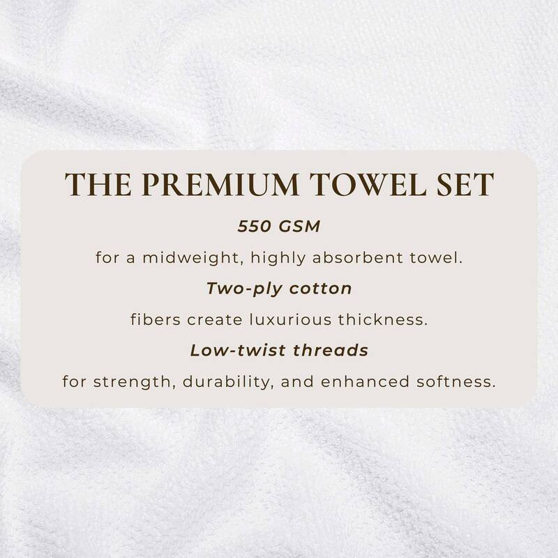 Linery & Co. Luxury Cotton Textured Bath Towel