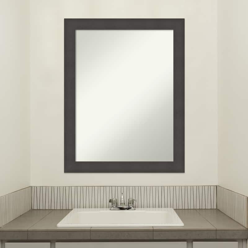 Blaine Narrow Non-Beveled Framed Bathroom Vanity Wall Mirror