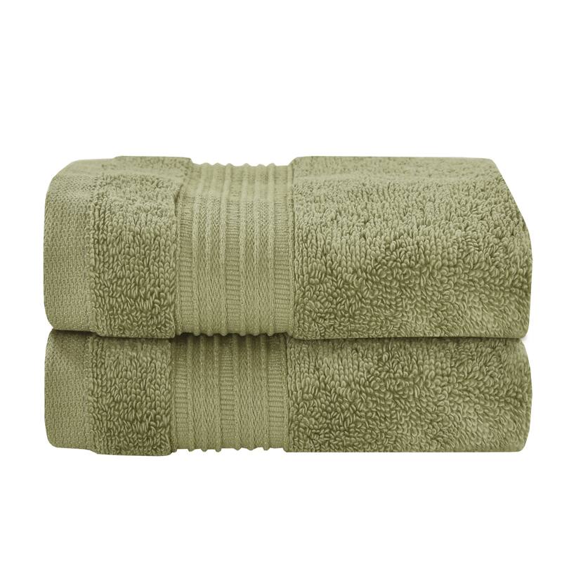 J. Queen New York Serra 2 Piece Turkish Towel Set - Wash Cloth - Eucalyptus