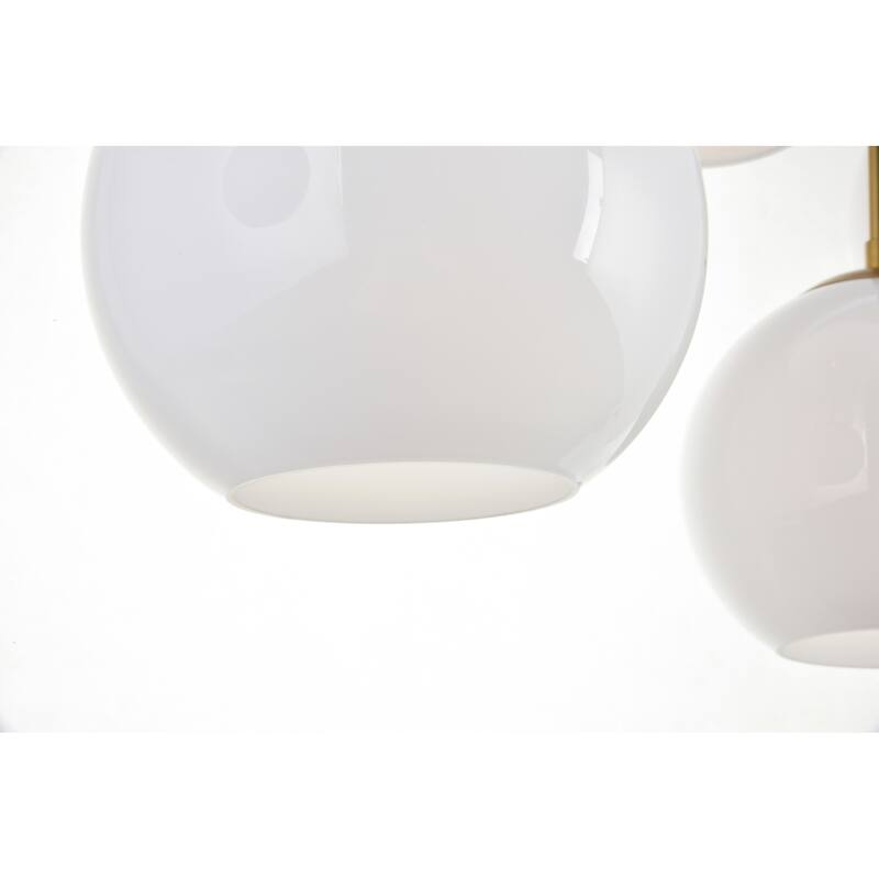 Elegant Lighting Baxter 7 Light 54" Wide Linear Pendant with Frosted