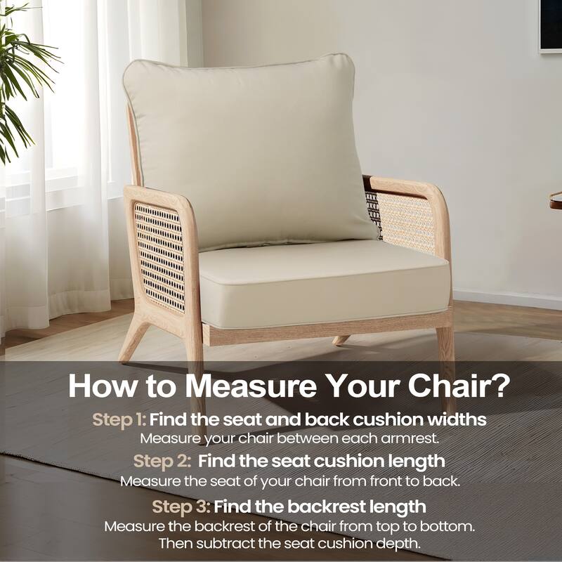 24 x 24 x 5.5 in Outdoor Patio Seat Sunbrella Fabric Cushion Set