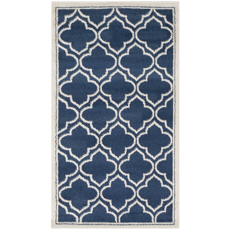 SAFAVIEH, Amherst Doraline Modern Rug - 2'6" x 4' - Navy/Ivory