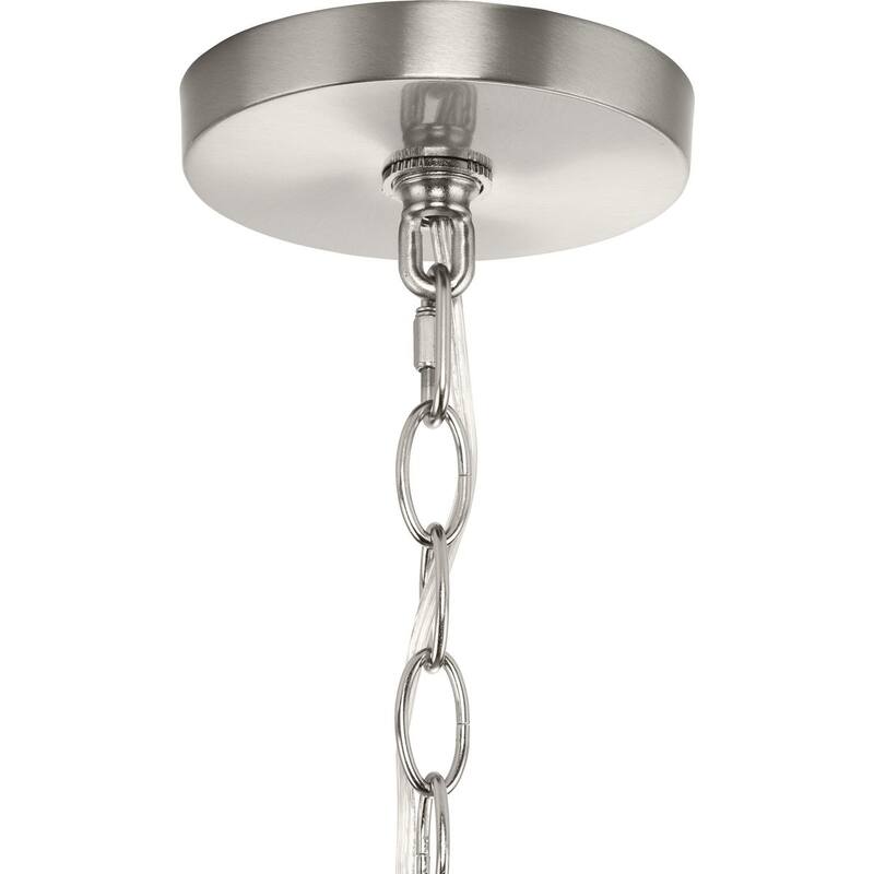 Gilliam Collection Four-Light Brushed Nickel New Traditional Hall & Foyer - 15 in x 15 in x 30.62 in