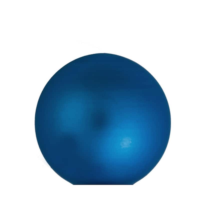Matte Glass Christmas Ball Ornaments - 3.25" (80mm) - Blue Cobalt - 8ct