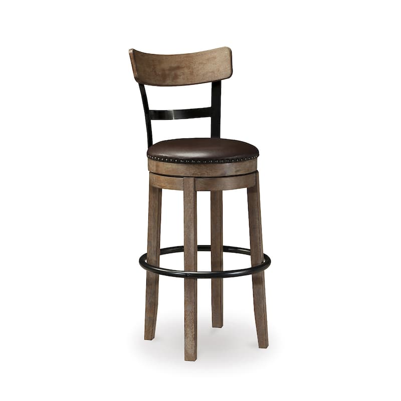 Signature Design by Ashley Sircar Industrial Swivel Bar Stool - 19.5" W x 19.5" D x 42" H