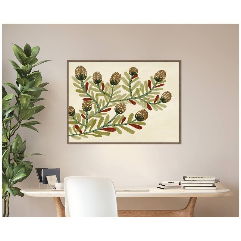 Kate and Laurel Natures Charm No. 2 by Nikita Jariwala Framed Canvas Wall Art Print