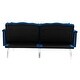 preview thumbnail 36 of 115, Velvet Loveseat Sofa Bed with 2 Pillows, Mid Century 2-Seat Couches Convertible Sofa Bed for Living Room, Bedroom,Office