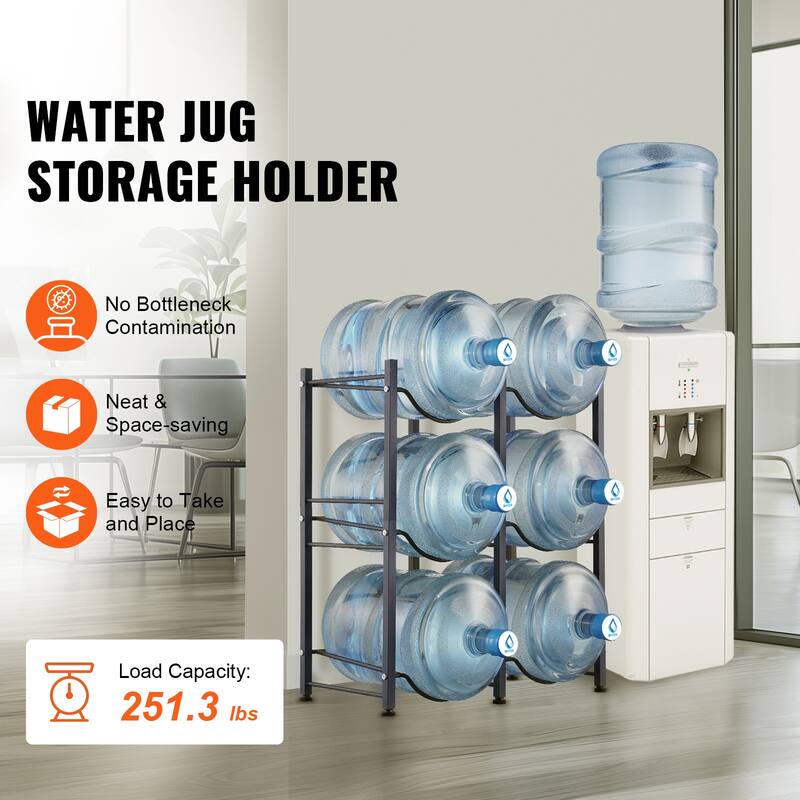Water Jug Holder Heavy Duty Water Jug Rack for Kitchen, Office, Living Room