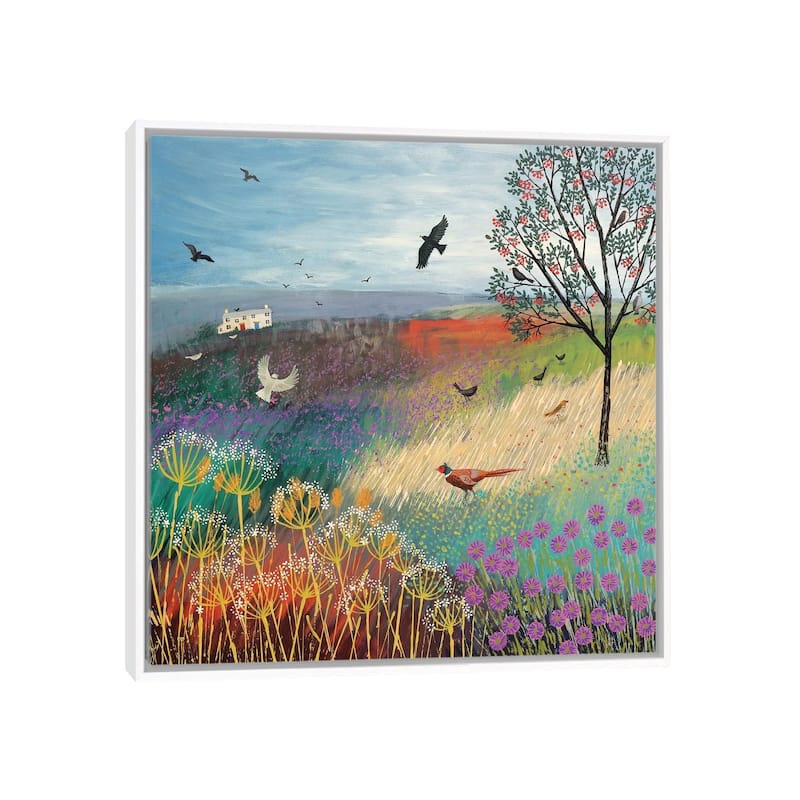 iCanvas "The Rowan Tree" by Jo Grundy Framed Canvas Print - White - 18x18