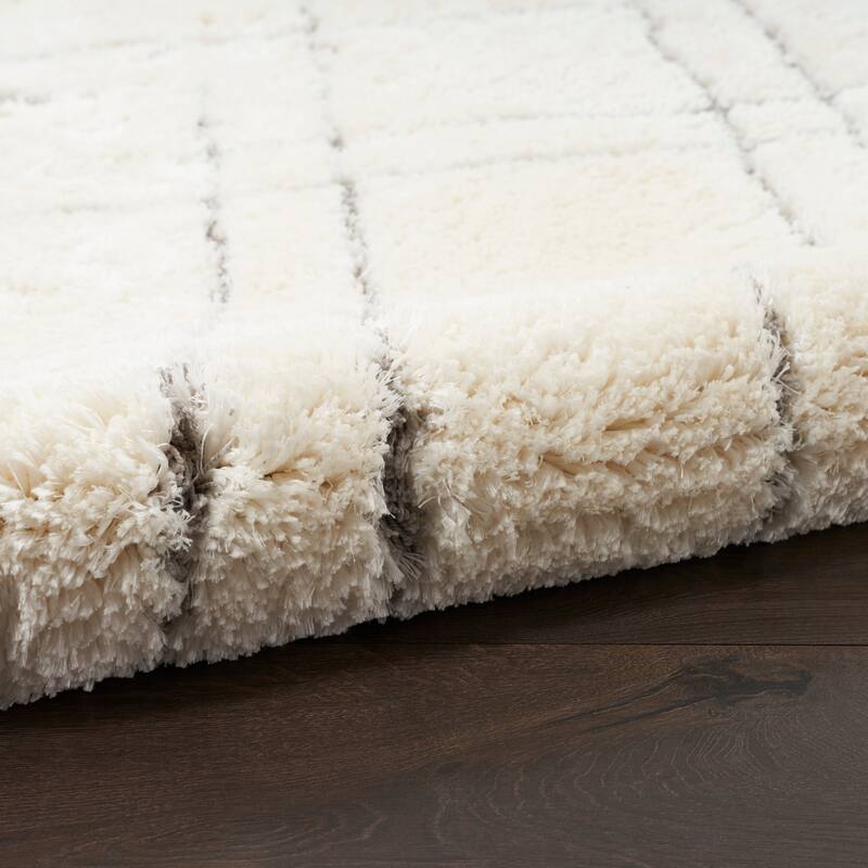 Nourison Luxurious Shag Ultra Plush Pile Abstract Geometric Area Rug