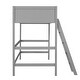 preview thumbnail 23 of 36, Solid Wood Twin Loft Bed with Ladder, Classic Design