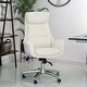 preview thumbnail 18 of 27, Glitzhome 48-inch Mid-century Adjustable Faux Leather Office Chair Cream