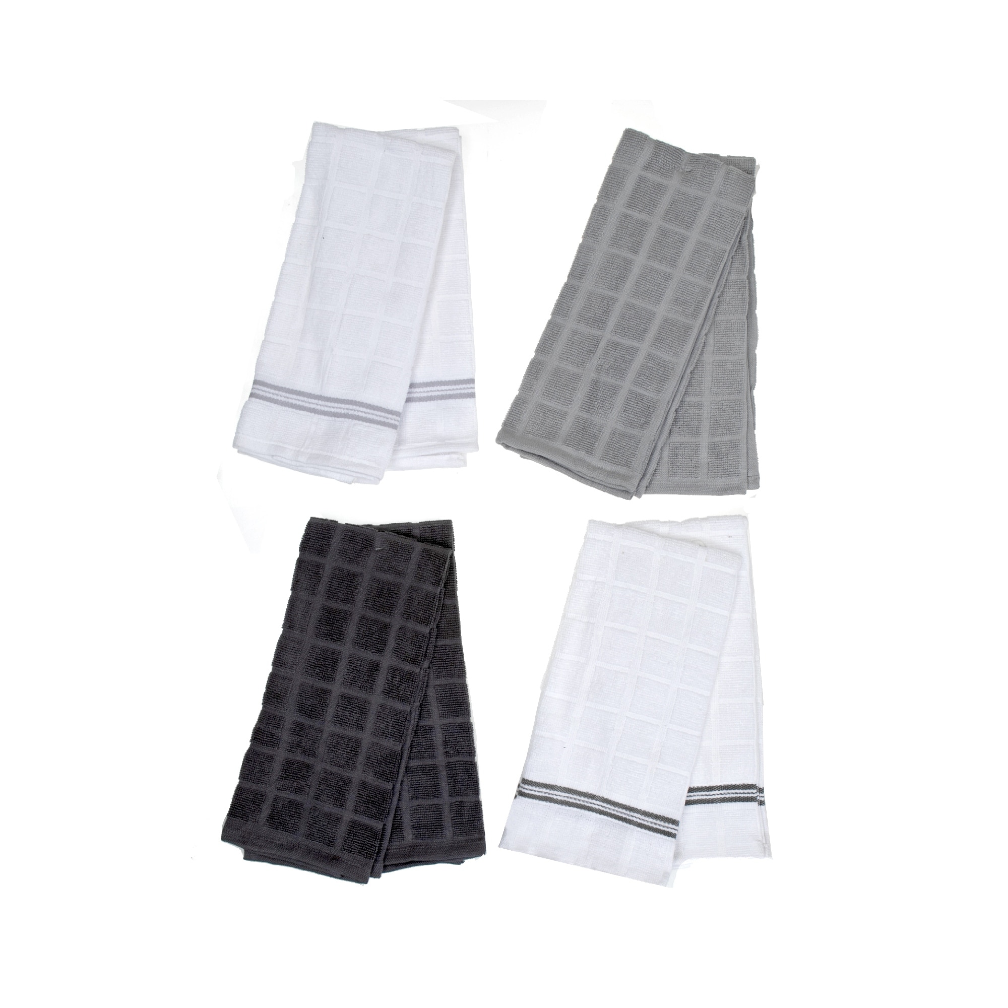 Cotton Kitchen Towels Black and White Checkered Dish Towels 