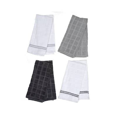 2Pk Checkered Terry Kitchen Towels (Asstd)