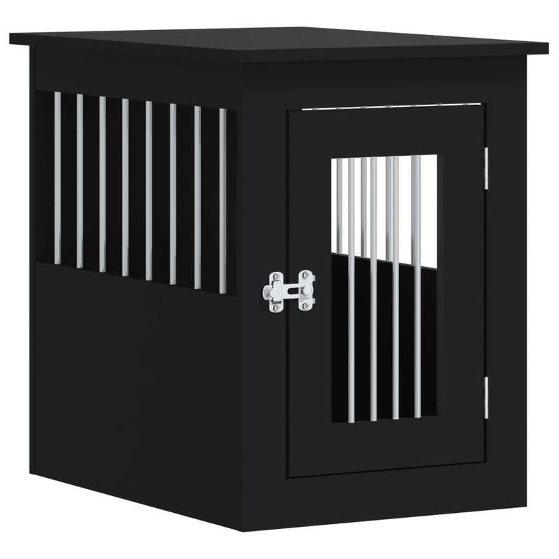 vidaXL Dog Crate with Door Doghouse Puppy Kennel Peg Cage Engineered Wood