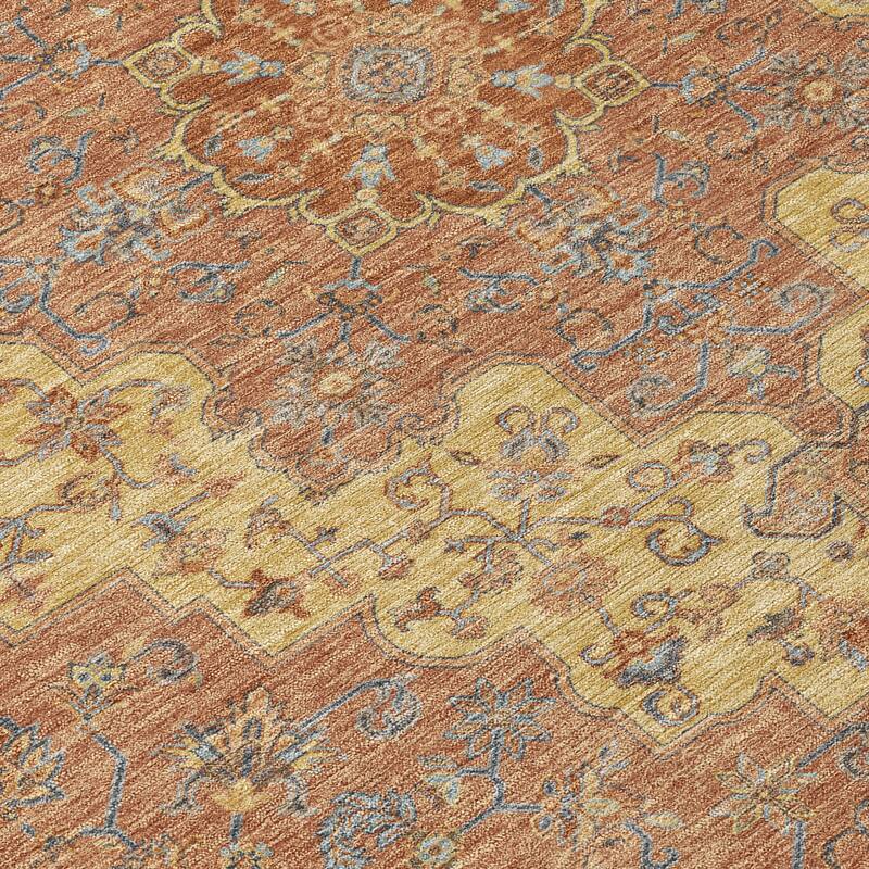 Machine Washable Indoor/ Outdoor Traditional Karachy Chantille Rug