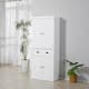 HOMCOM Traditional Freestanding White Kitchen Pantry Cabinet - 30" W x 15.75" D x 72"H